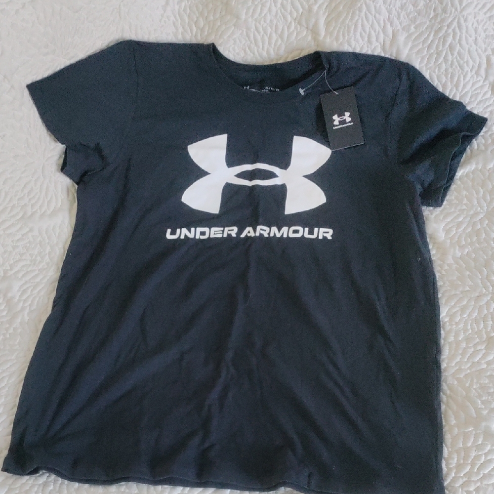 🆕 Women's Under Armour Black T-Shirt XL